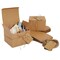 Brown Gift Boxes with Lids, Bulk for Wedding Favors, Birthday Party (6x6 In, 25 Pack)